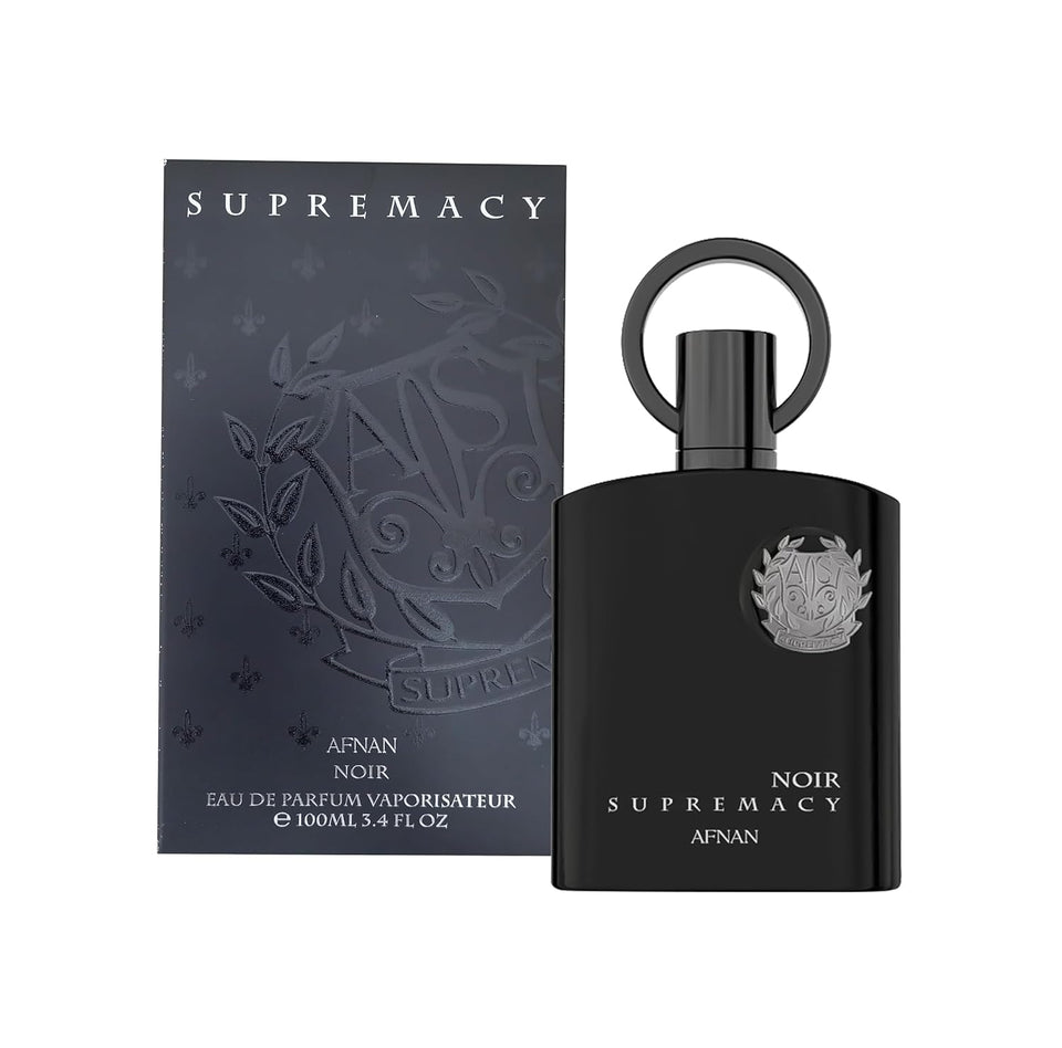 Afnan Supremacy Noir Eau de Parfum for Men, 3.4 Fl. Oz
